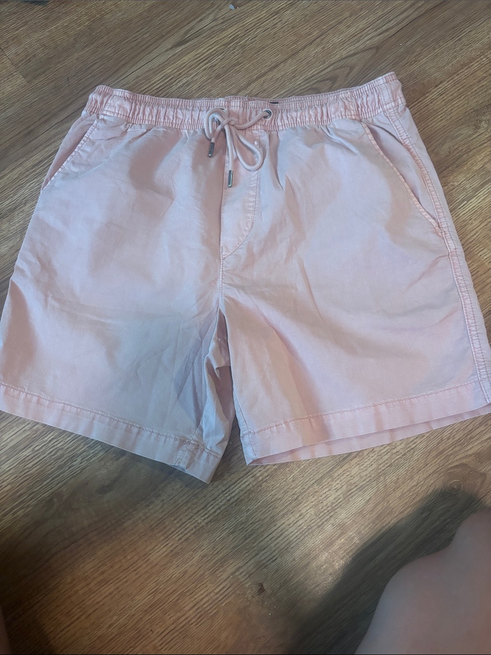 American Apparel Light Pink Drawstring Bermuda Shorts